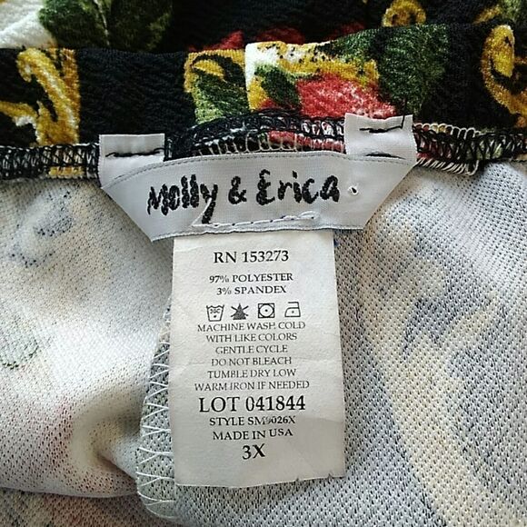 Molly & Erica floral ankle pant with band hem - Picture 8 of 8